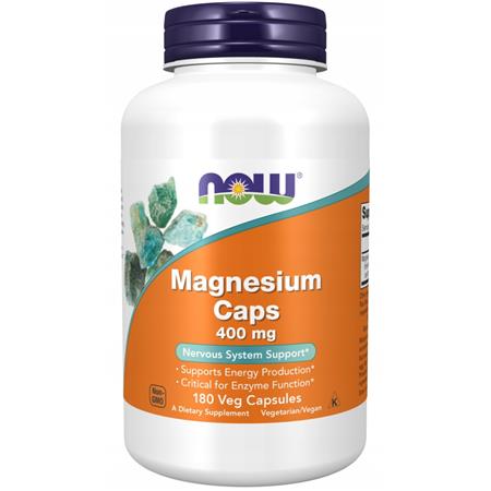 Now Foods Magnesium Caps 400 mg 180 kapsułek-24635