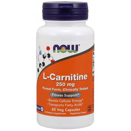 Now Foods L- carnitine 250 mg 60 kap-24714