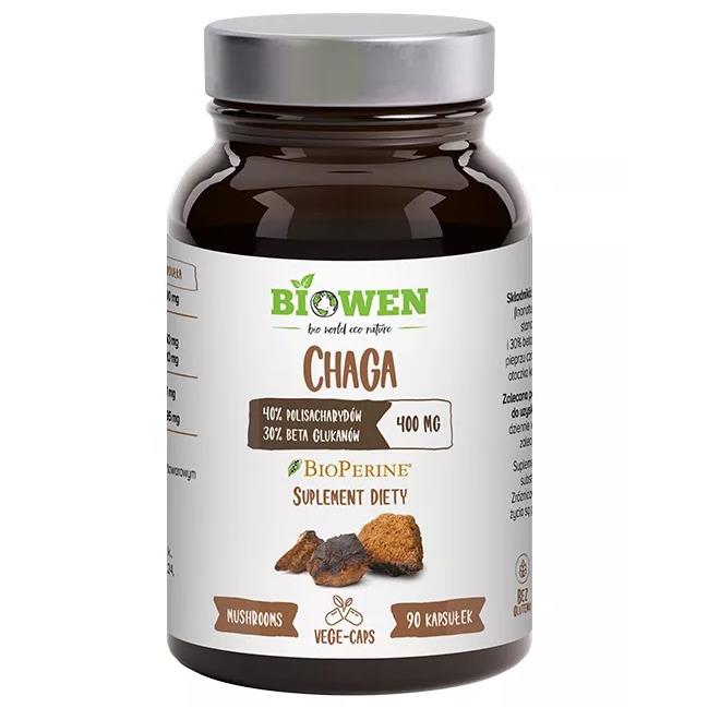 Biowen Chaga 400 mg 90 kapsułek-24733