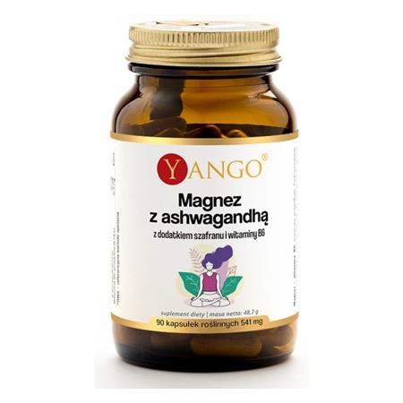 Yango Magnez z ashwagandhą szafraniem i B6 90 k-24869