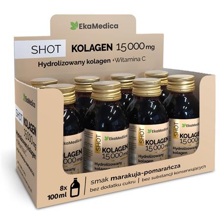 Ekamedica SHOT kolagen 15 000 mg 8x0,1 l-24914
