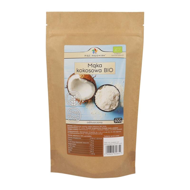 Pięć przemian Mąka Kokosowa BIO 500g-24951