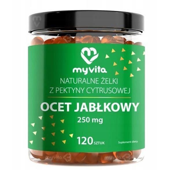 Myvita Żelki Naturalne Ocet Jabłkowy 60 szt -25000