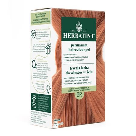 Herbatint Farba 8R Jasny Miedziany Blond 150 ml-25062