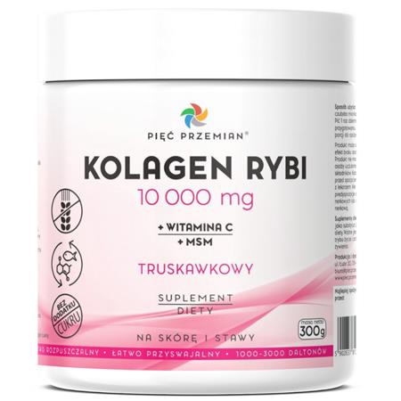 Pięć Przemian Kolagen Rybi truskawkowy 300 g  MSM-25167