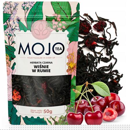 MOJO TEA Wiśnie w Rumie herbata czarna 50 g-25287