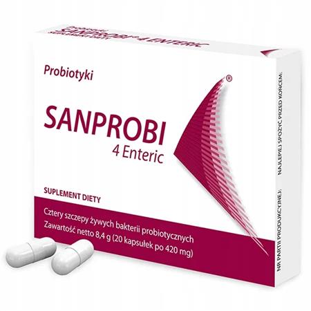 Sanprobi 4 Enteric probiotyki 20 kapsułek-25288