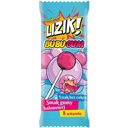 Starpharma LIZIK! BUBUGUM Lizak bez cukru 1 szt-25547