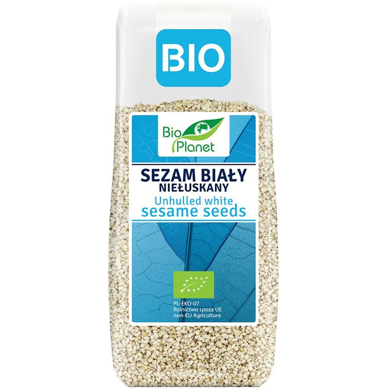 BIO PLANET Sezam biały niełuskany BIO 200 g-25628