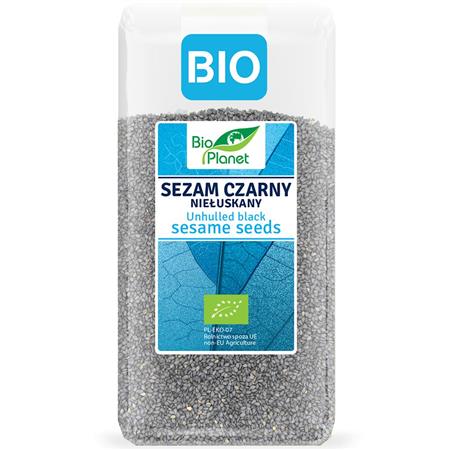 BIO PLANET Sezam czarny niełuskany BIO 200 g-25630