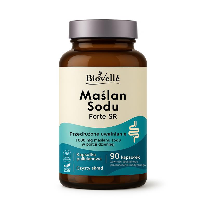 Biovelle Maślan Sodu Forte SR 1000 mg 90 kapsułek-25625