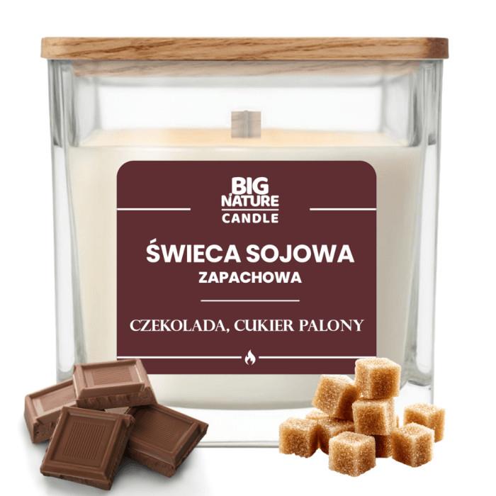 Big Nature Świeca Sojowa Czekolada cukier palmowy-25707