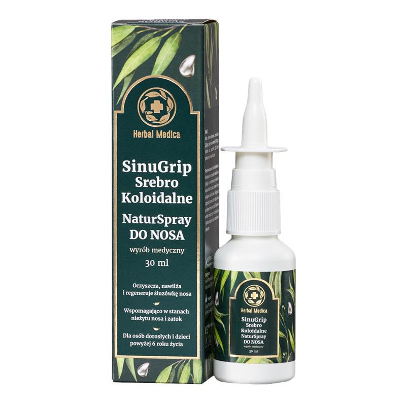 Herbal Medica SinuGrip Srebro Koloidalne do nosa-25771