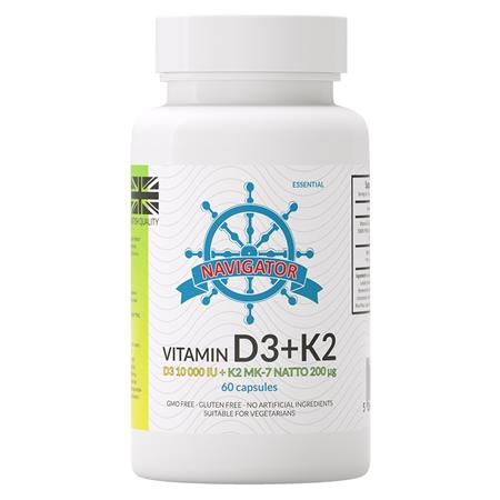 Navigator Witamina D3 10 000IU + k2 60 kapsułek-25845