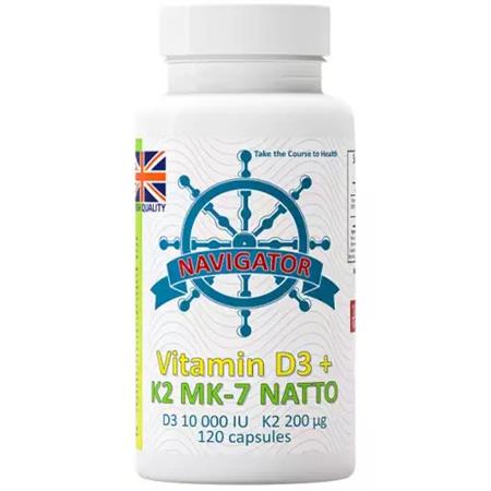 Navigator Witamina D3 10 000IU + k2 120 kapsułek-25844