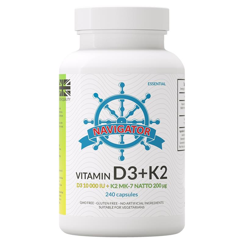 Navigator Witamina D3 10 000IU + k2 240 kapsułek-25850