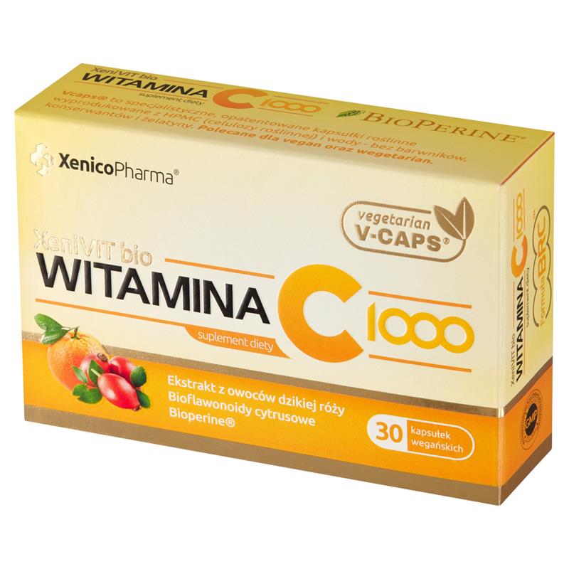 Xenivit bio Witamina C 1000 30 kaps. Vcaps-25849