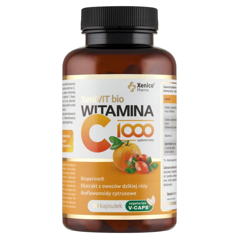 XeniVIT bio Witamina C 1000 90 kaps. Vcaps-25874