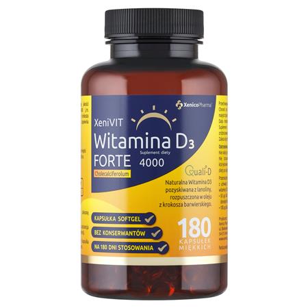 XeniVIT Witamina D FORTE 180 kaps. softgel-25875