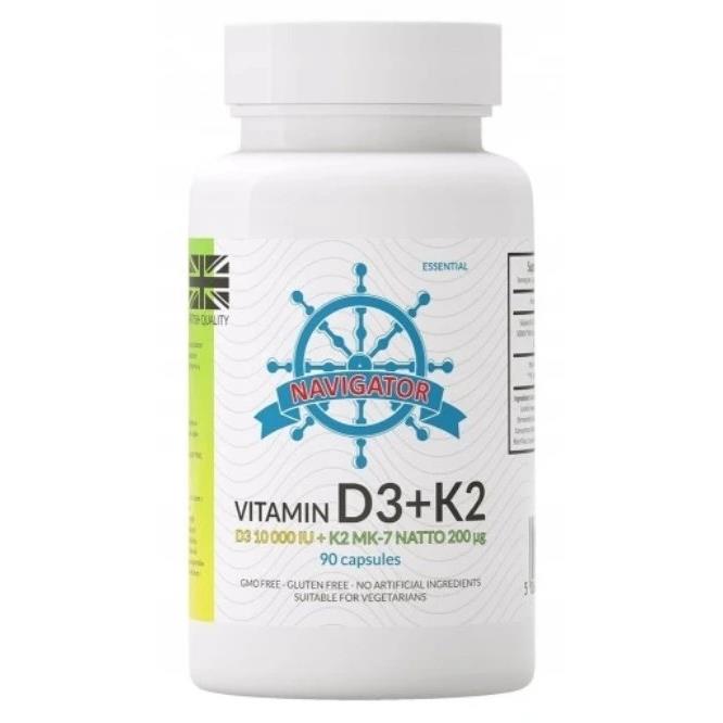 Navigator Witamina D3 10 000IU + k2 90 kapsułek-25893