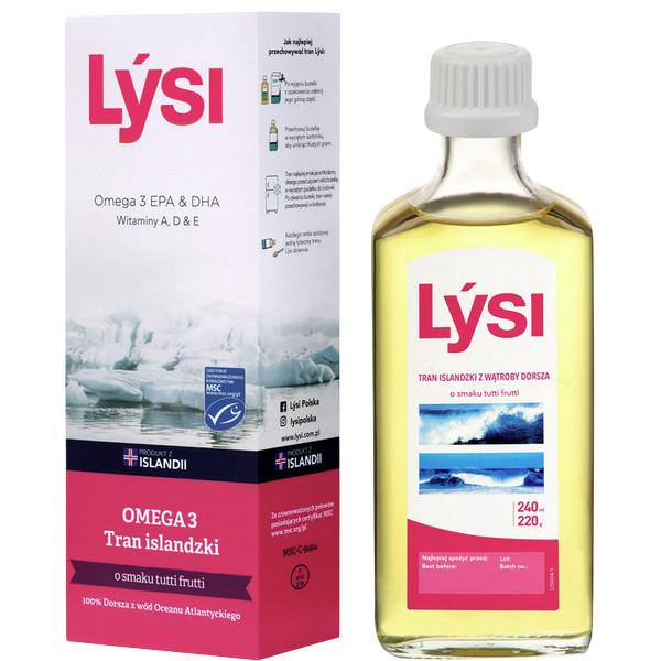 Lysi Tran Islandzki tutti frutti 240 ml-26049