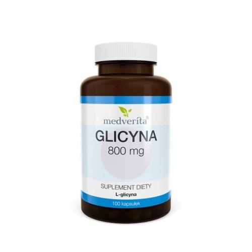 Medverita Glicyna 800 mg L-glicyna 100 kapsułek-26069
