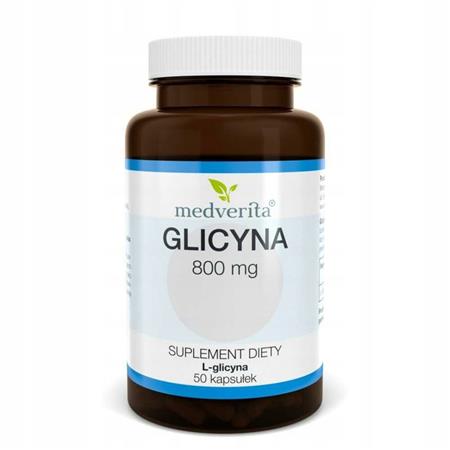 Medverita Glicyna 800 mg L-glicyna 50 kapsułek-26068