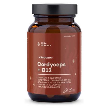 Aura Herbals Cordyceps 30:1+B12  beta - glukan -26079
