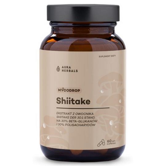 Aura Herbals Shiitake 30:1 beta-glukan 60 szt-26083
