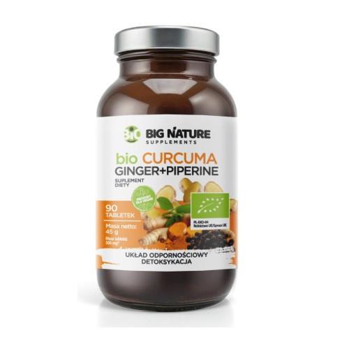Big Nature Curcuma Ginger Piperine BIO 90 t.-26101