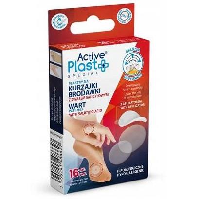 ActivePlast Plastry na kurzajki i brodawki 16 szt.-26178