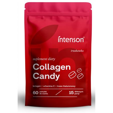 Intenson Collagen Candy Truskawka 60 tab.-26205