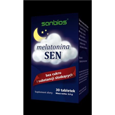 Sanbios Melatonina Sen 30 tabletek-26280