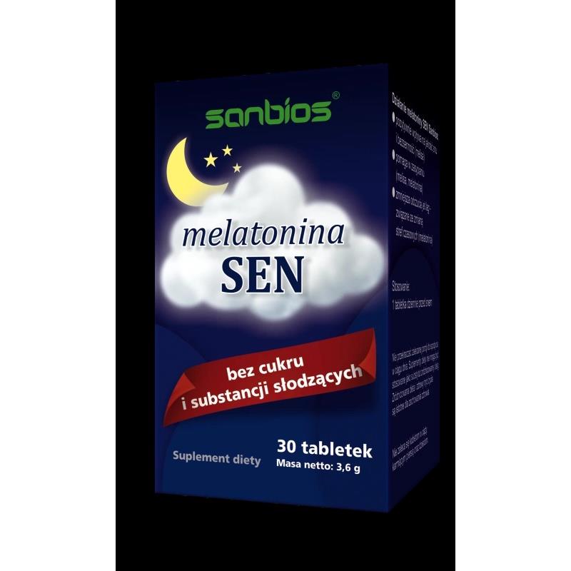 Sanbios Melatonina Sen 30 tabletek-26280