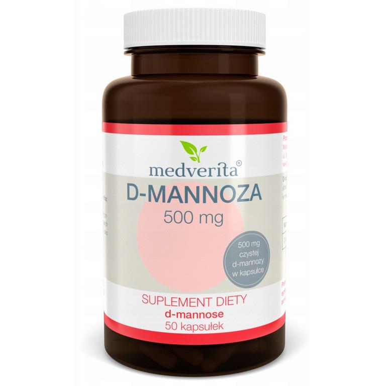 Medverita D-Mannoza 500 mg 50 K pęcherz moczowy-26328