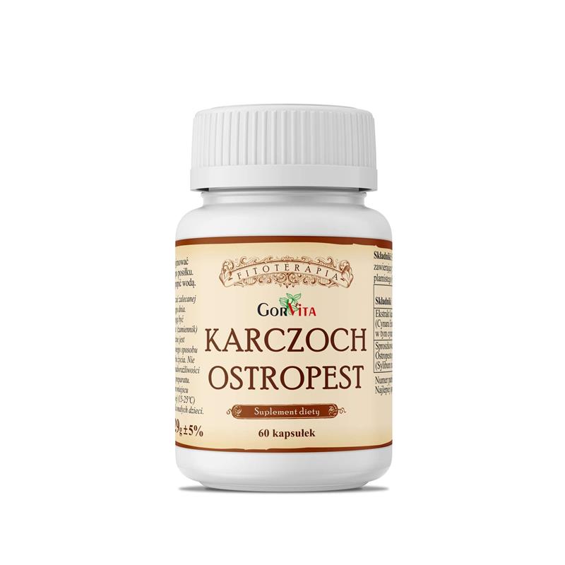 Gorvita Karczoch Ostropest 60 kapsułek-26454
