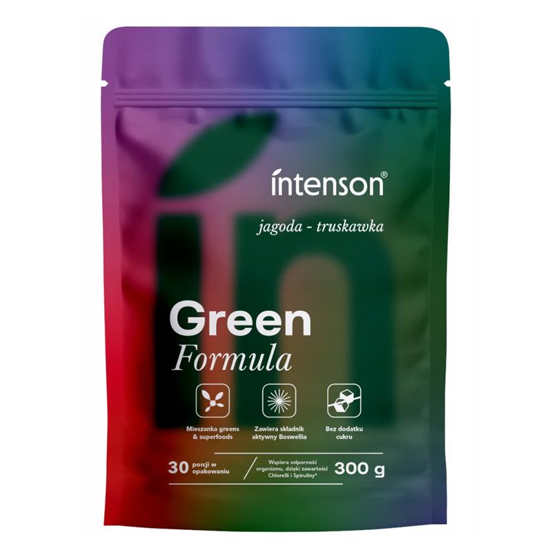 Intenson Green Formuła Jagoda-Truskawka 300 g-27051