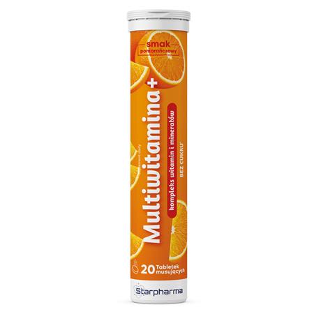 Starpharma Multiwitamina+ 20 tabletek pomarańcza-27160