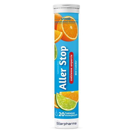 Starpharma Aller Stop 20 tabletek pomarańcza-limon-27165