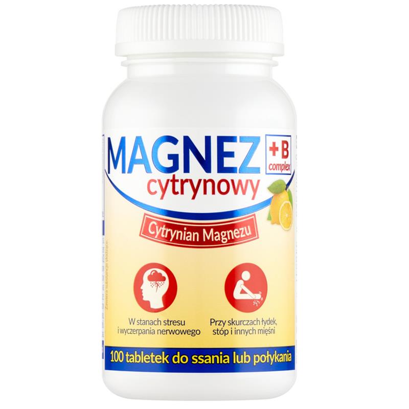 Uniphar Magnez Cytrynowy + B complex 100 t.-27205