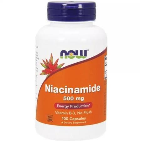 Now Foods Niacinamide B 3 500 mg 100 kapsułek -27274