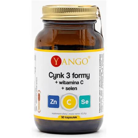 Yango Cynk 3 formy + witamina C + Selen 90 k-27334