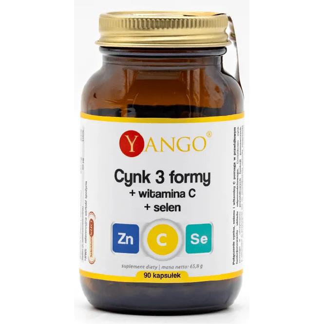 Yango Cynk 3 formy + witamina C + Selen 90 k-27334