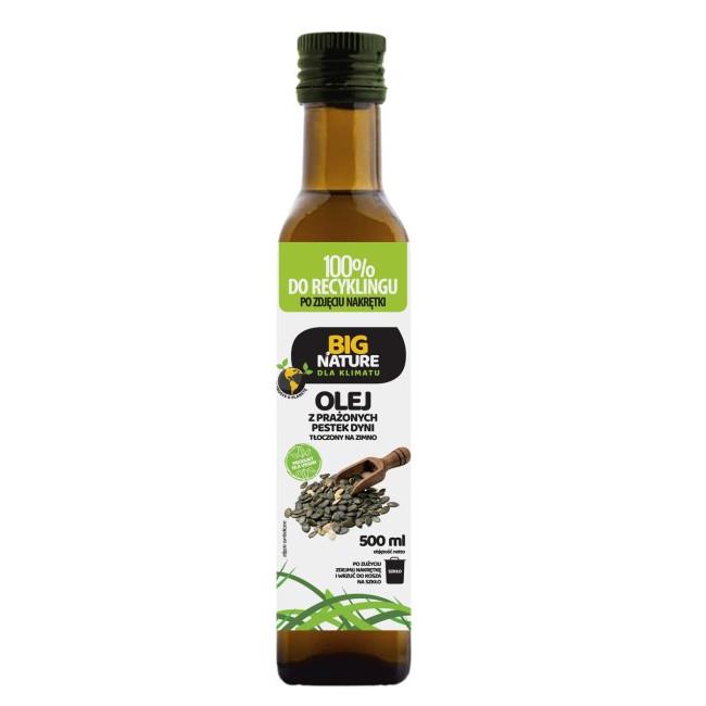 Big Nature Olej z prażonych pestek dyni 500 ml-27411