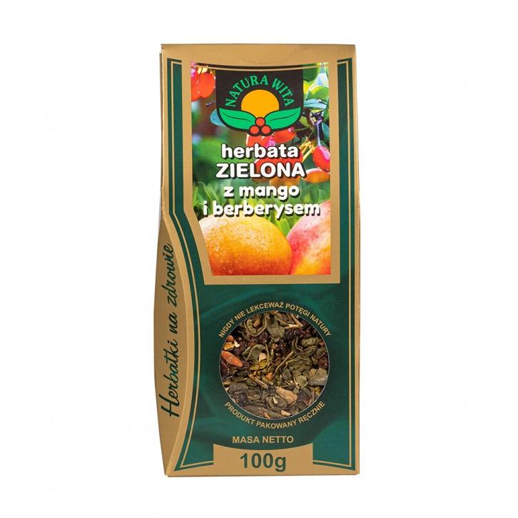 Natura Wita Herbata Zielona Mango Berberys 100 g-27584