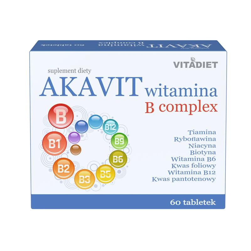 Vitadiet AKAVIT Witamina B Complex 60 Tabl.-28061