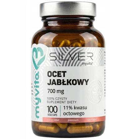 Myvita Silver Ocet jabłkowy 700 mg 100 k-28266