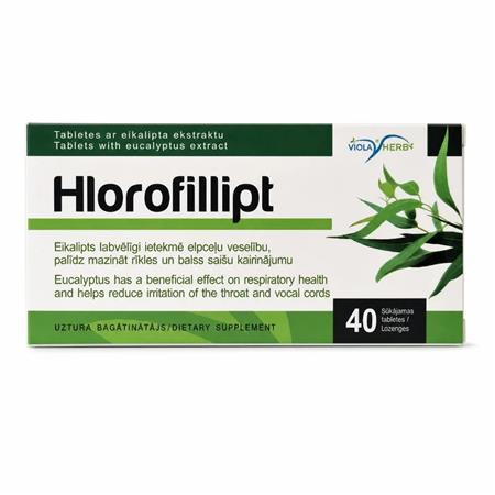 Chlorofillipt 40 tabletek do ssania z eukaliptusa-28310