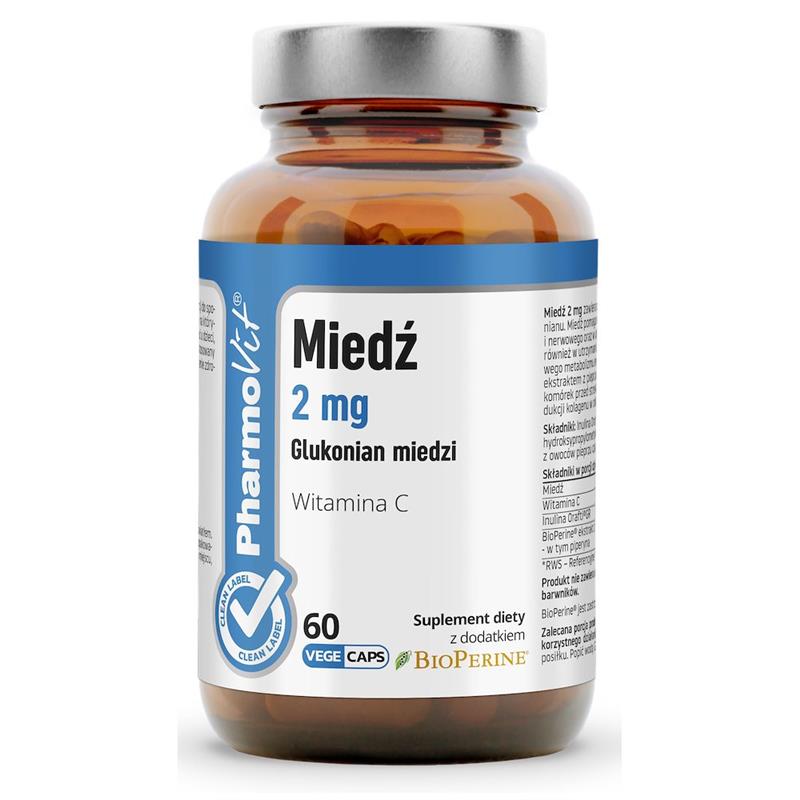 Pharmovit Miedź 2 mg 60 kapsułek-28333