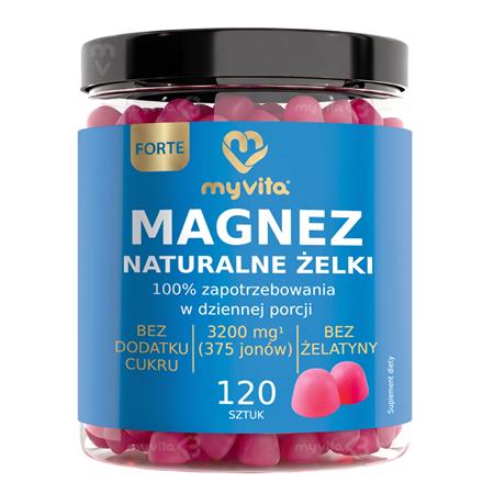 Myvita Żelki Naturalne Magnez 120 szt-28506